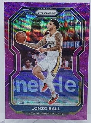 2020-21 Panini Prizm Purple Wave Lonzo Ball Pelicans #224