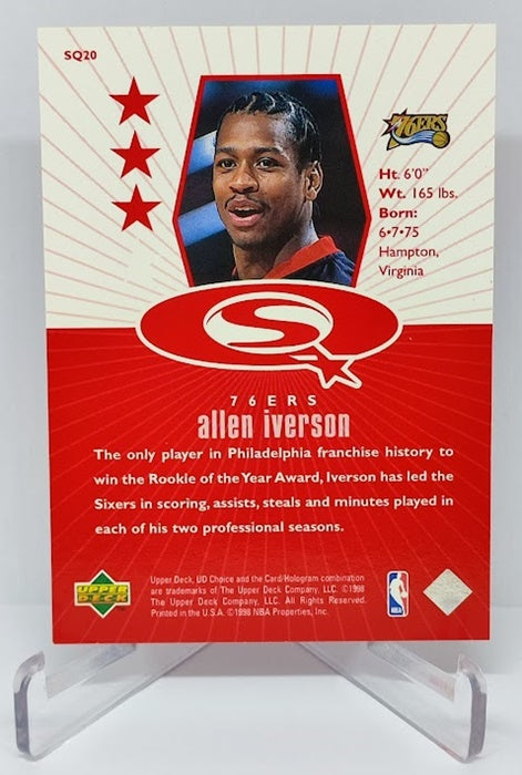 1998 Upper Deck Starquest Red Allen Iverson 76ers #SQ20