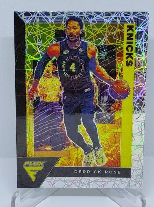 2020-21 Panini Flux Laser Prizm Derrick Rose New York Knicks #119