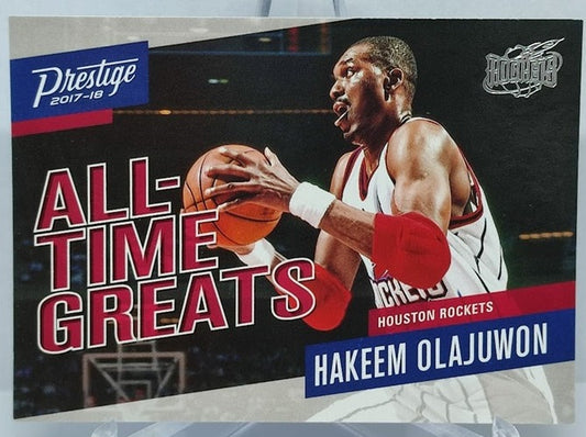 2017-18 Panini Prestige All-Time Greats Hakeem Olajuwon Rockets #12