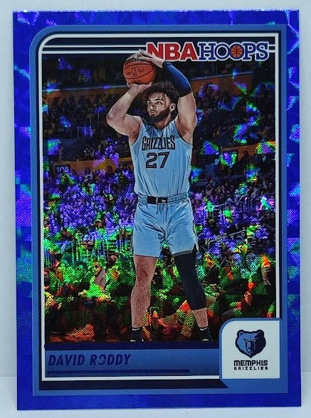 2023-24 Panini Hoops Hyper Blue David Roddy Grizzlies #146