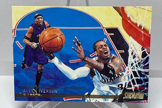 2002 Topps Stadium Club GOLD Allen Iverson Philadelphia 76ers #3