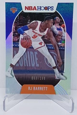 2020-21 Panini Hoops Silver RJ Barrett Knicks 063/199 #90