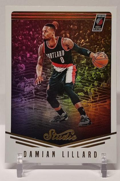 2016-17 Panini Studio Damian Lillard Portland #36