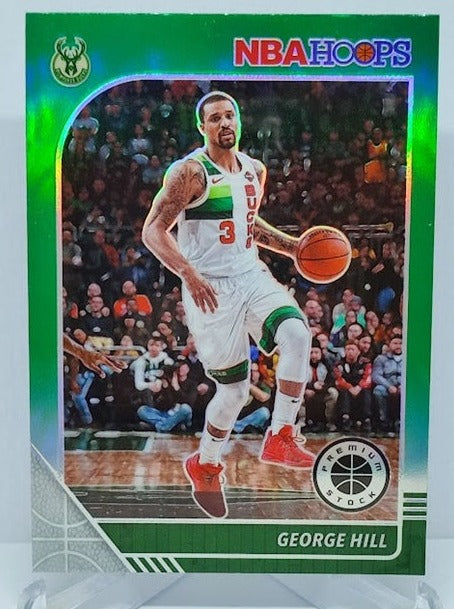 2019-20 Panini Hoops Green Prizm George Hill Bucks #93