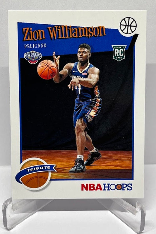 2019-20 Panini Hoops Tribute RC Zion Williamson New Orleans Pelicans #296