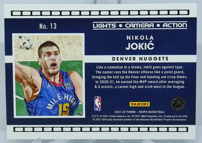 2021-22 Panini Hoops Camera Nikola Jokic Nuggets #13