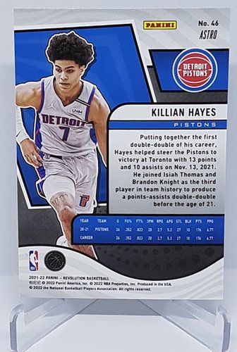 2021-22 Panini Revolution Astro Killian Hayes Pistons #46