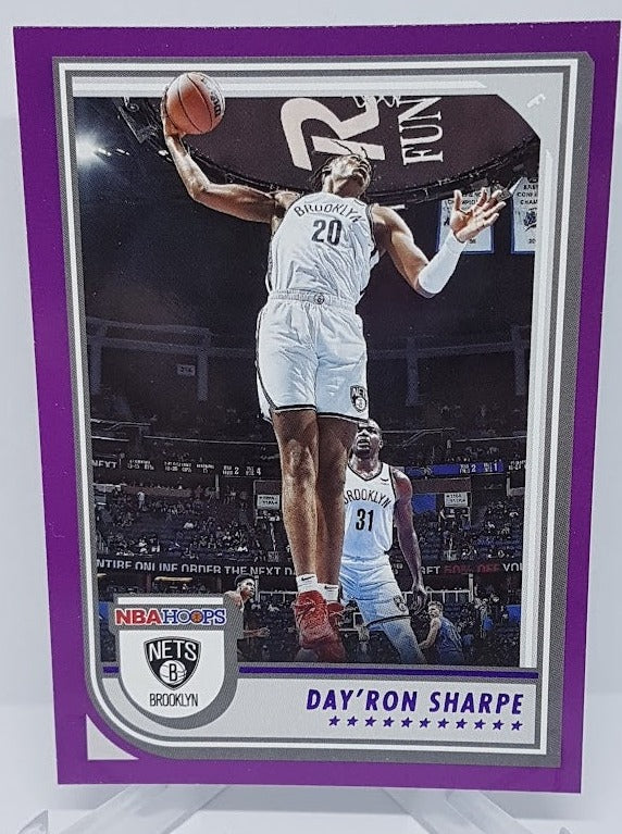 2022-23 Panini Hoops Purple Day'Ron Sharpe Nets #17