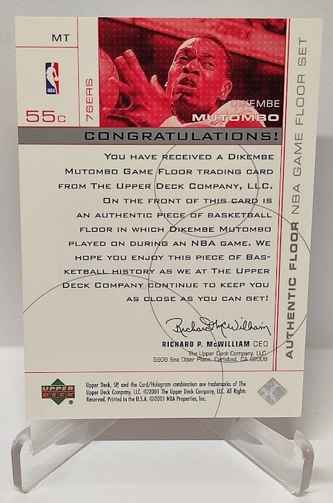 2000-01 Upper Deck SP Game Floor Edition Dikembe Mutombo 76ers