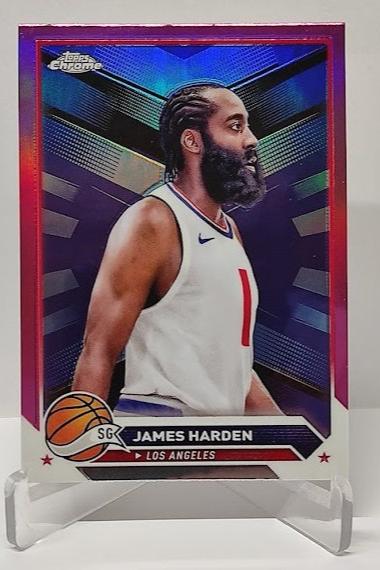 2024 Topps Chrome Pink Refractor James Harden Los Angeles #31