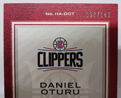 2020-21 Panini Court Kings Heir Apparent RC Daniel Oturu Clippers 093/149