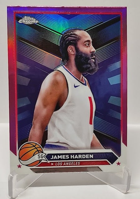 2024 Topps Chrome Pink Refractor James Harden Los Angeles #31