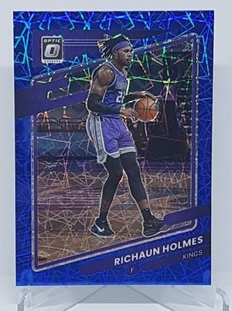 2021-22 Panini Donruss Optic Blue Velocity Richaun Holmes Kings #104