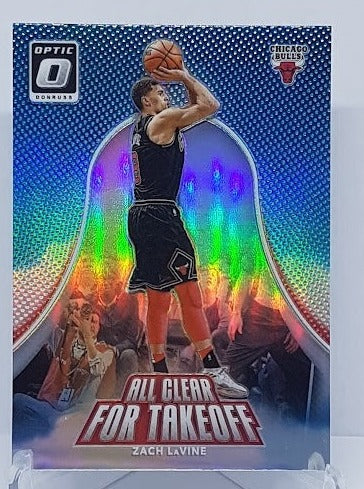 2017-18 Panini Donruss Optic Prizm Takeoff Zach LaVine Bulls #13