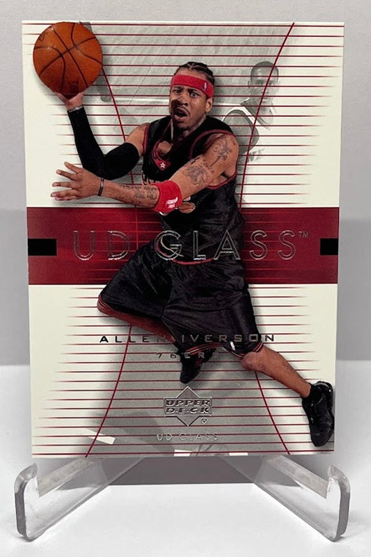 2004 Upper Deck GLASS Allen Iverson Philadelphia 76ers #43