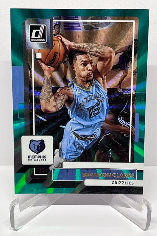 2022-23 Panini Donruss Green Laser Brandon Clarke Grizzlies #184
