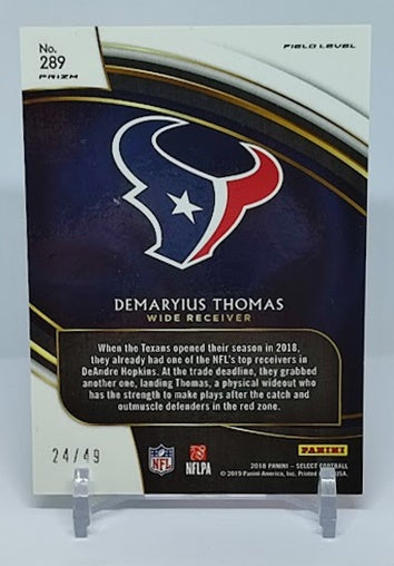 2018 Panini Select Prizm Demaryius Thomas Texans 24/49 #289