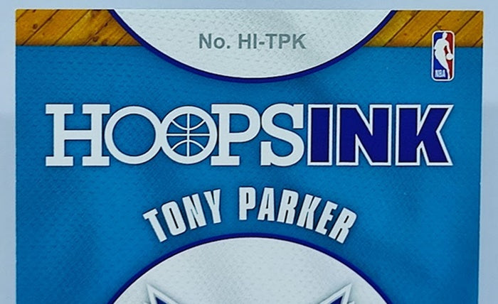 2018-19 Panini Hoops INK AU Tony Parker Charlotte Hornets
