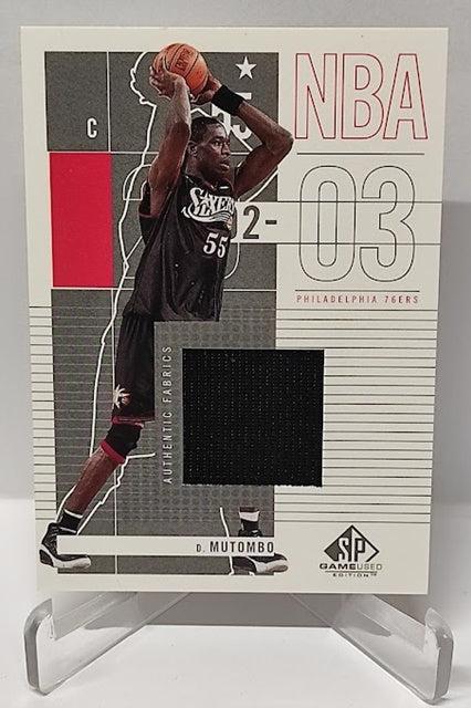 2002-03 Upper Deck SP Game Used Edition Dikembe Mutombo 76ers #72