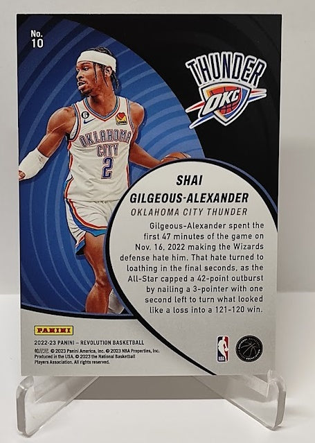 2022-23 Panini Revolution Vortex Shai Gilgeous-Alexander OKC #10