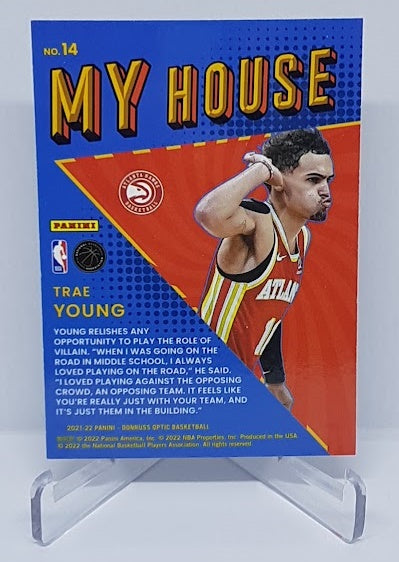 2021-22 Panini Donruss Optic My House Trae Young Hawks #14