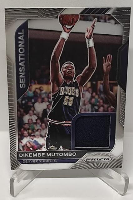 2020-21 Panini Prizm Sensational Swatches Dikembe Mutombo Nuggets