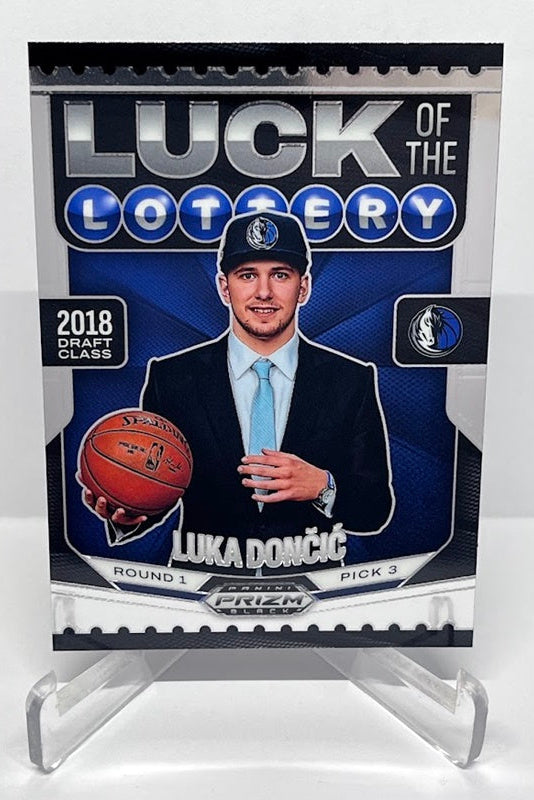2024-25 Panini Prizm Black Luck of the Lottery Luka Doncic Mavericks #13
