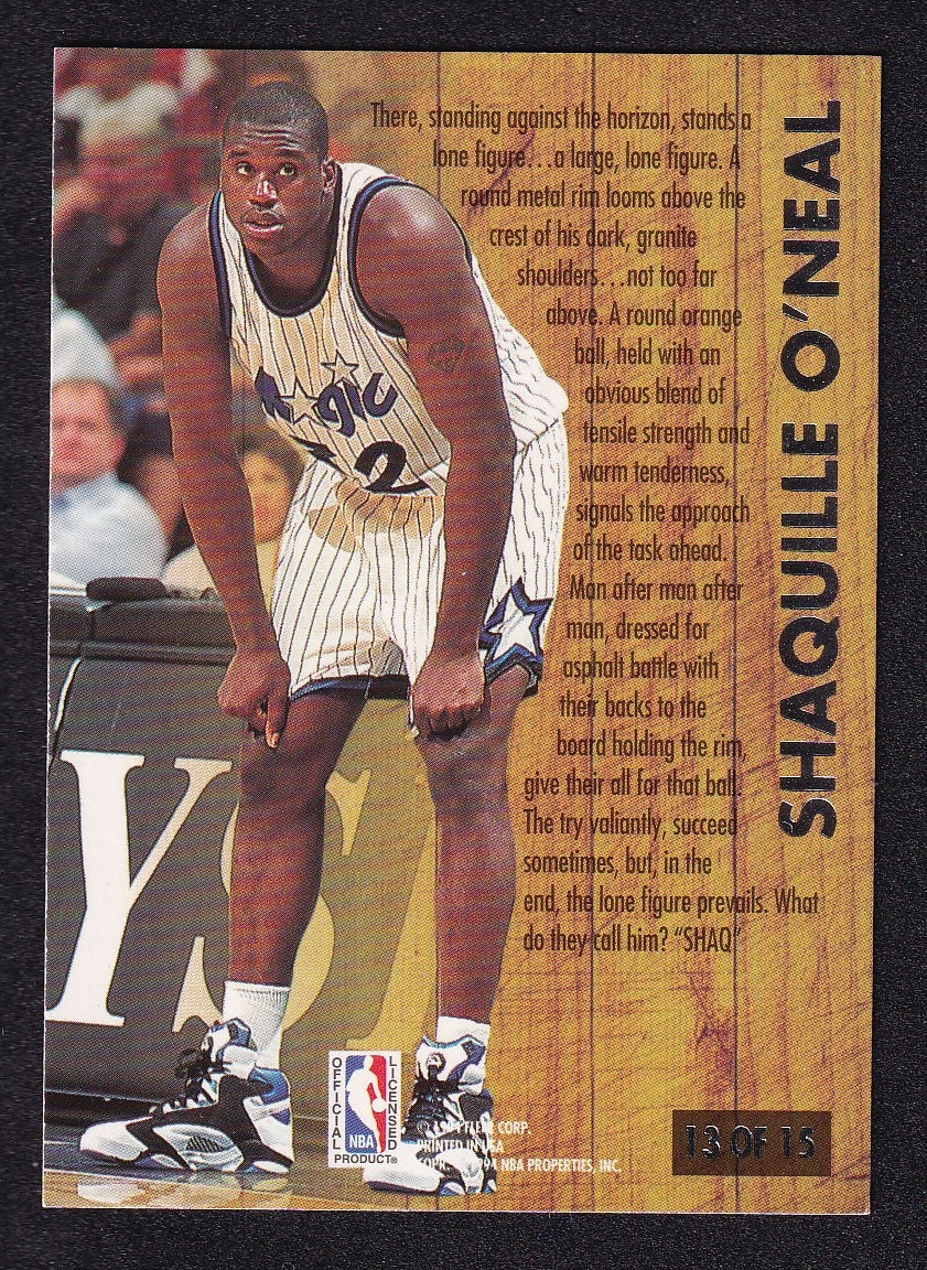 1993-94 Fleer Ultra Famous Nicknames Shaquille O'Neal Orlando *2