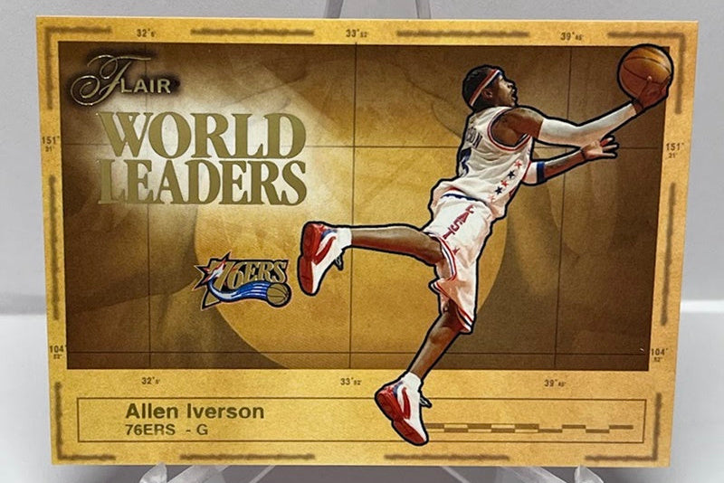 2003-04 Fleer Flair World Leaders Allen Iverson Philadelphia 76ers #10