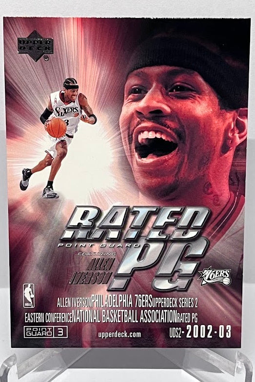2002-03 Upper Deck Rated PG Allen Iverson Philadelphia 76ers #7