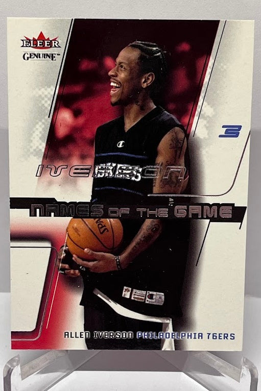 2002-03 Fleer Genuine Names of the Game Allen Iverson 76ers #6