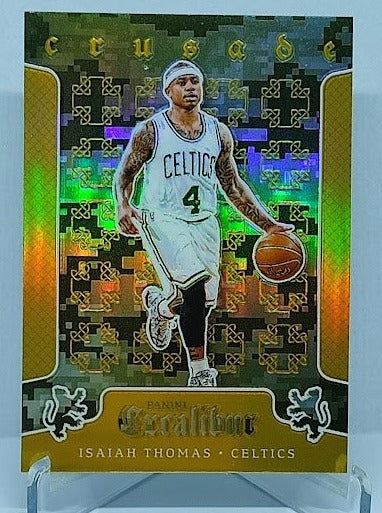 2015-16 Panini Excalibur Crusade Camo Isaiah Thomas Celtics #26