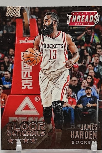 2015-16 Panini Threads Floor Generals James Harden Rockets #12