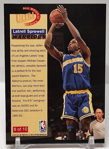 1992-93 Fleer Ultra All Rookie Series Latrell Sprewell Warriors *2