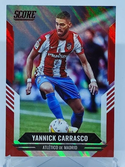 2021-22 Panini Score Soccer Red Lava Yannick Carrasco Madrid #167