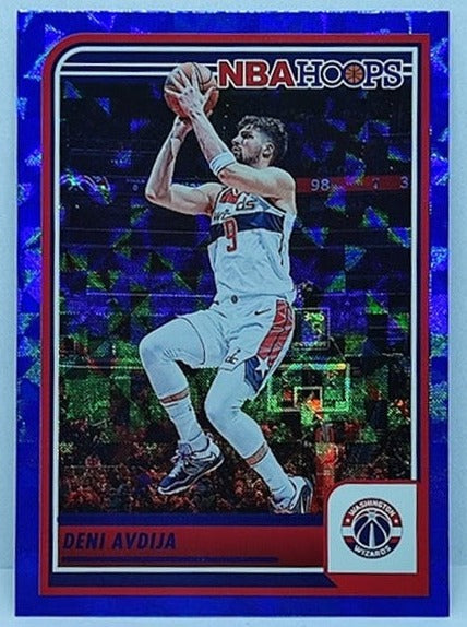 2023-24 Panini Hoops Hyper Blue Deni Avdija Wizards #128