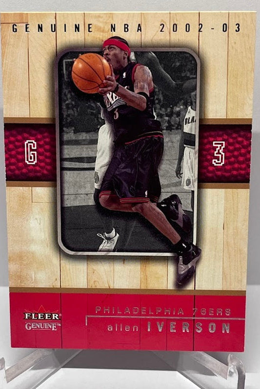 2002-03 Fleer Genuine Allen Iverson Philadelphia 76ers #2