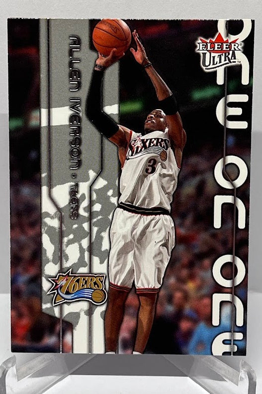 2002-03 Fleer Ultra One on One Allen Iverson Baron Davis #2