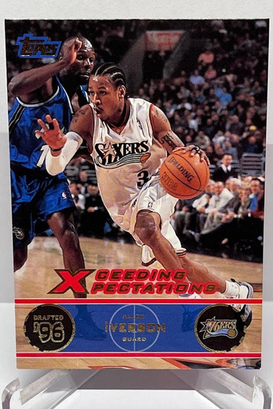 2001 Topps Xceeding Xpectations Allen Iverson Philadelphia 76ers #76