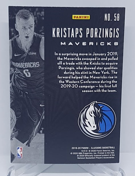 2019-20 Panini Illusions Emerald Kristaps Porzingis Mavericks #58