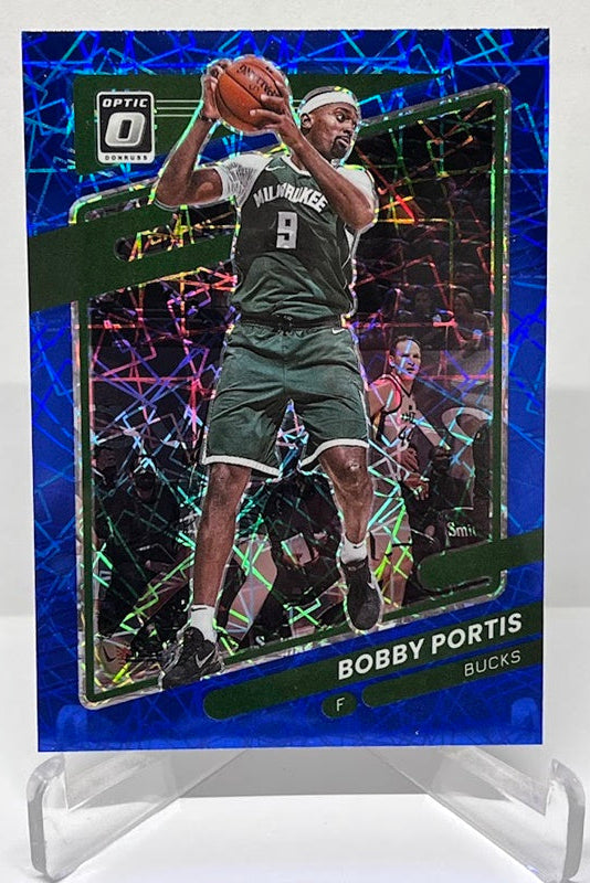 2021-22 Panini Donruss Optic Blue Velocity Bobby Portis Bucks #30