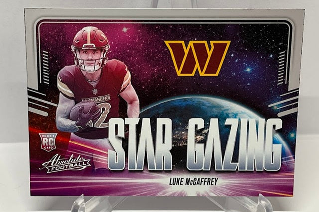 2024 Panini Absolute Star Gazing RC Luke McCaffrey Commanders *3