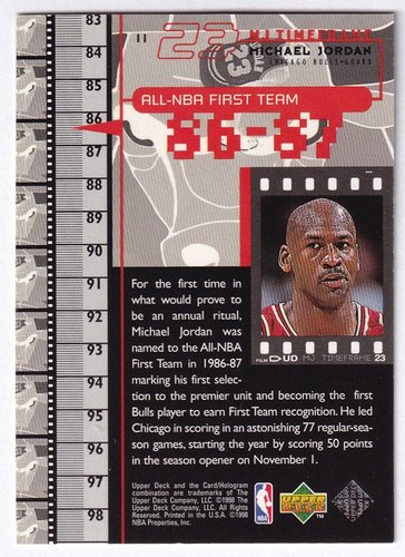 1998-99 Upper Deck Michael Jordan Bulls #11