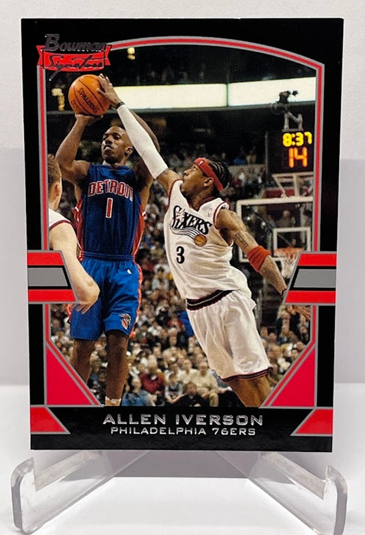 2003 Topps Bowman Signature Allen Iverson Philadelphia 76ers #3
