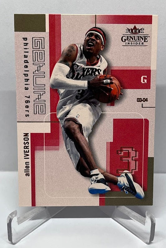 2003-04 Fleer Genuine Insider Allen Iverson Philadelphia 76ers #67