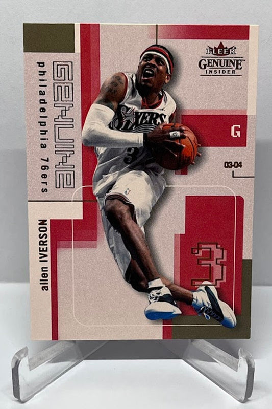 2003-04 Fleer Genuine Insider Allen Iverson Philadelphia 76ers #67