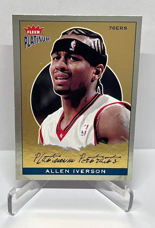 2003-04 Fleer Platinum Portraits Allen Iverson Philadelphia 76ers #8
