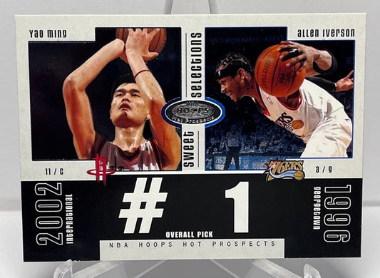 2003-04 Fleer Hoops Hot Prospects Sweet Selections Allen Iverson Yao Ming #1
