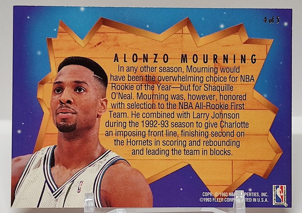 1993-94 Fleer Ultra All-Rookie 1st Team Alonzo Mourning *2